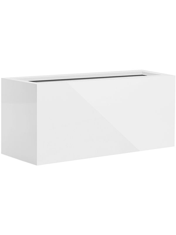 argento box shiny white l 90cm h 40cm b 40cm