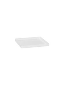 Fiberstone Saucer Block, Glossy white 30, L: 33cm, H: 4cm, B: 33cm