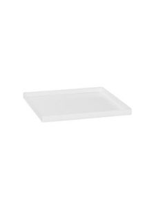 Fiberstone Saucer Block, Glossy White 40, L: 43cm, H: 4cm, B: 43cm