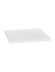 Fiberstone Saucer Block, Glossy White 50, L: 53cm, H: 4cm, B: 53cm