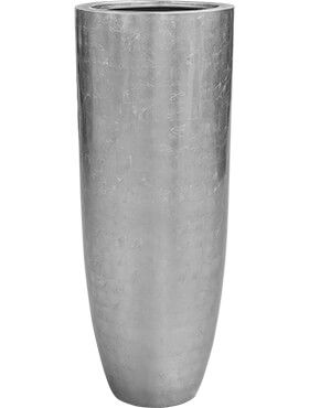 baq metallic silver leaf partner glossy silver met inzetbak diam 46cm h 120cm