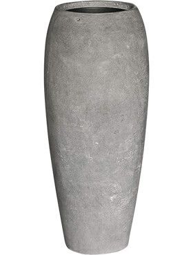 baq polystone coated plain emperor raw grey met inzetbak diam 39cm h 90cm