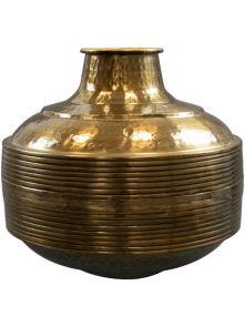 Fabio, Bottle Brass Antique, diam: 38cm, H: 35cm