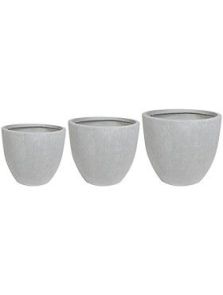 Ace, Pot Grey (set van 3), diam: 38cm, H: 33cm