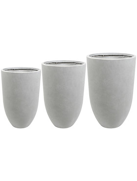 ace vase grey set van 3 diam 43cm h 68cm