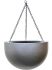baq gradient hanging bowl matt grey diam 38cm h 24cm