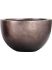 baq metallic silver leaf bowl matt coffee diam 45cm h 27cm