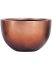 baq metallic silver leaf bowl matt copper diam 45cm h 27cm