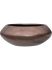 baq metallic silver leaf bowl ufo matt coffee diam 40cm h 15cm