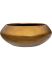 baq metallic silver leaf bowl ufo matt honey diam 55cm h 22cm