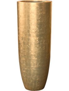Baq Metallic Silver leaf, Partner Glossy Gold (met inzetbak), diam: 46cm, H: 120cm