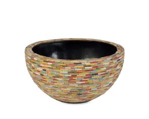 Caribbean bowl, diam: 43cm, H: 22cm