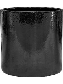 Cylinder, Pot Black, diam: 30cm, H: 30cm