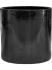 cylinder pot black diam 40cm h 40cm
