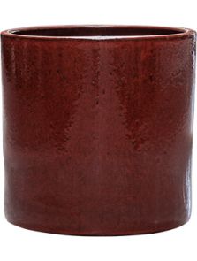 Cylinder, Pot Deep Red, diam: 30cm, H: 30cm