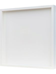 Hout frame, MDF RAL 9010 zijdeglans, L: 60cm, H: 6cm, B: 60cm
