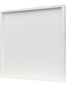 Hout frame, MDF RAL 9010 zijdeglans, L: 80cm, H: 6cm, B: 80cm