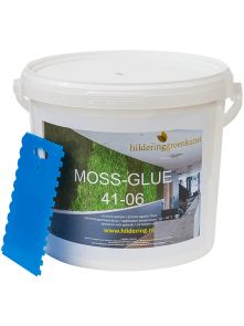 Lijm voor plakken van mos, Blik 5 kg. (Ca. 3,33 m²)