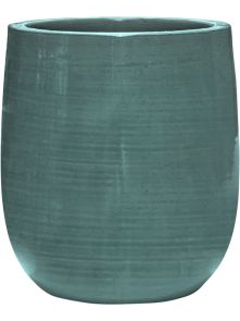 Plain Striped, Cylinder Aqua, diam: 20cm, H: 23cm