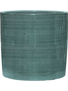 Plain Striped, Cylinder Aqua, diam: 28cm, H: 27cm